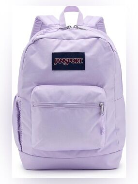NEW JanSport Cross Town Plus Pastel Lilac Purple Backpack Back to School Bag